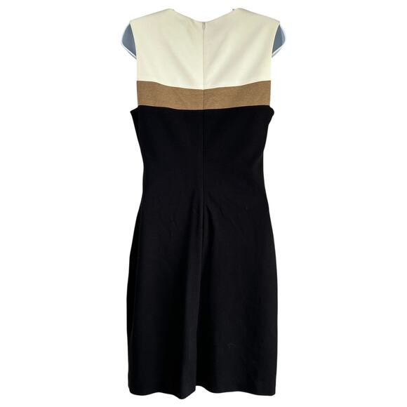 Trina Turk Womens Color Block Sheath Dress Size 6‎ Minimalist Career Preppy - Picture 2 of 5